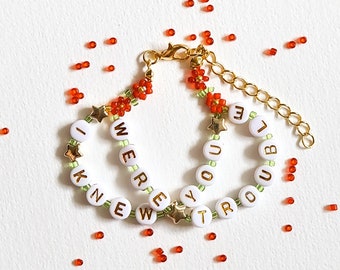 I Knew You Were Trouble Friendship Bracelet
