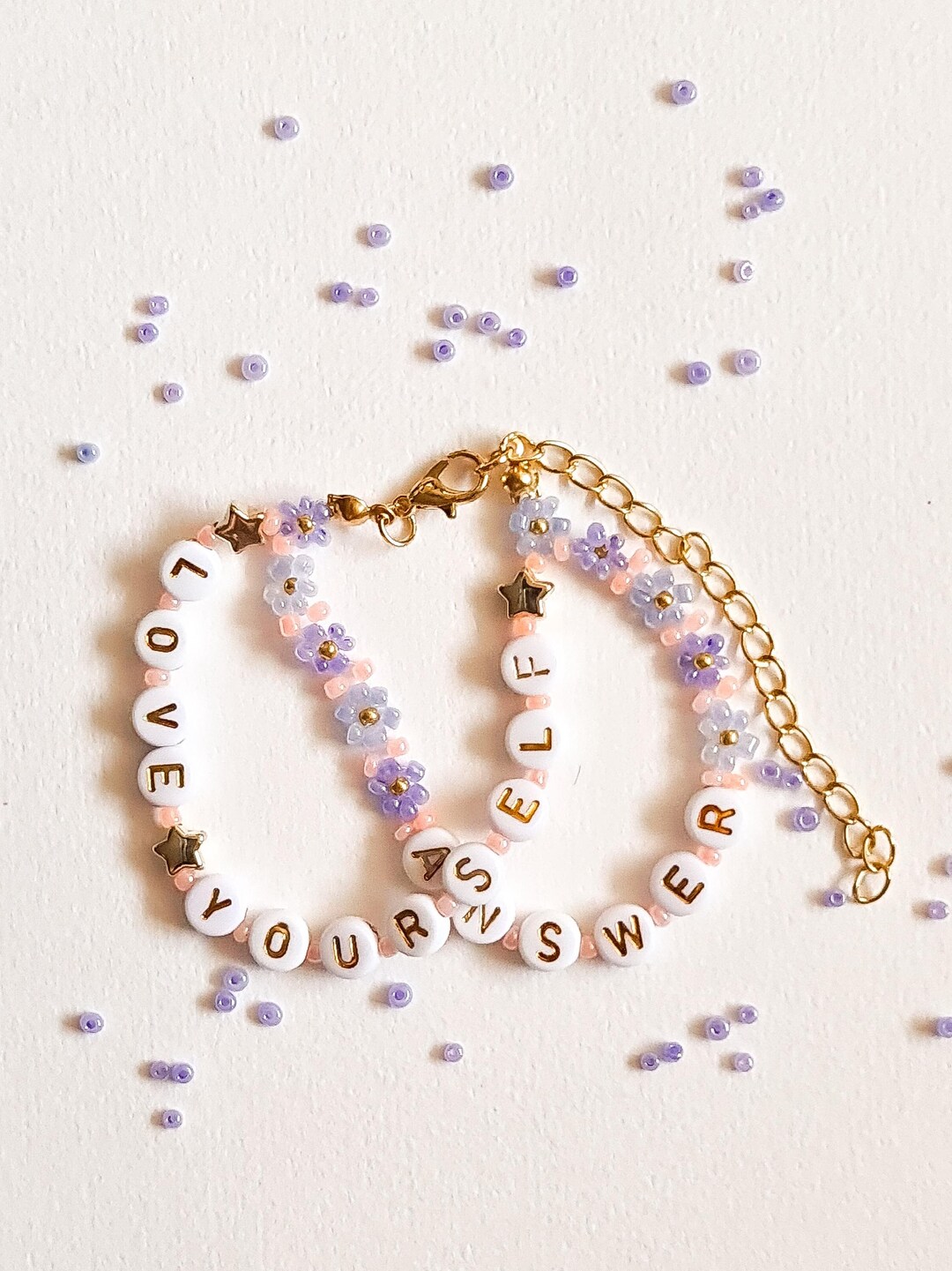 Love Yourself Answer Friendship Bracelet - Etsy