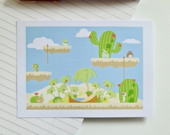 MapleStory Ariant A6 Art Print