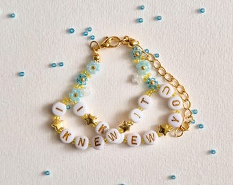 Yo lo sabía, yo te conocía (versión Blue Sky Cloud) Pulsera de la amistad