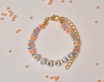 Pulsera de la amistad morada
