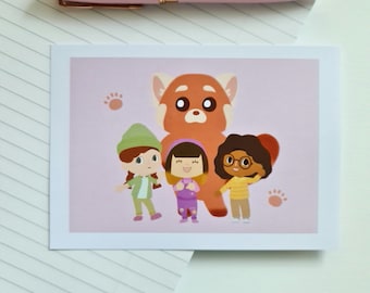 Besties Assemble A6 Art Print