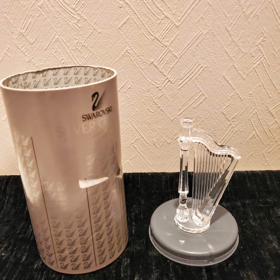 Swarovski Silver Crystal Large Harp #169245 - Etsy