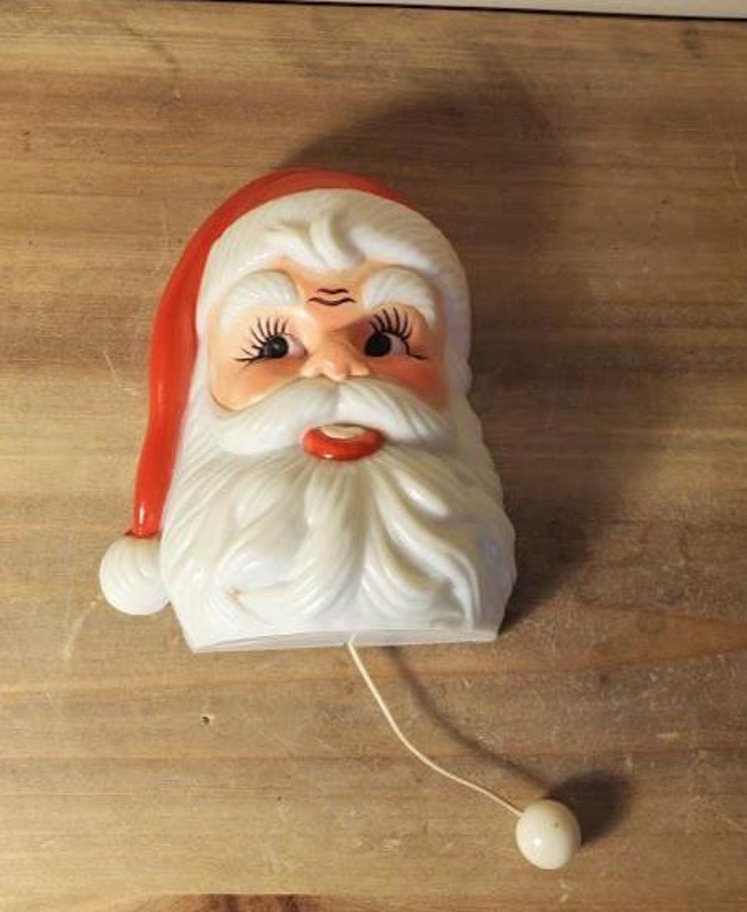Vintage Santa Hanging Music Box: Pull String Plays Music - Etsy