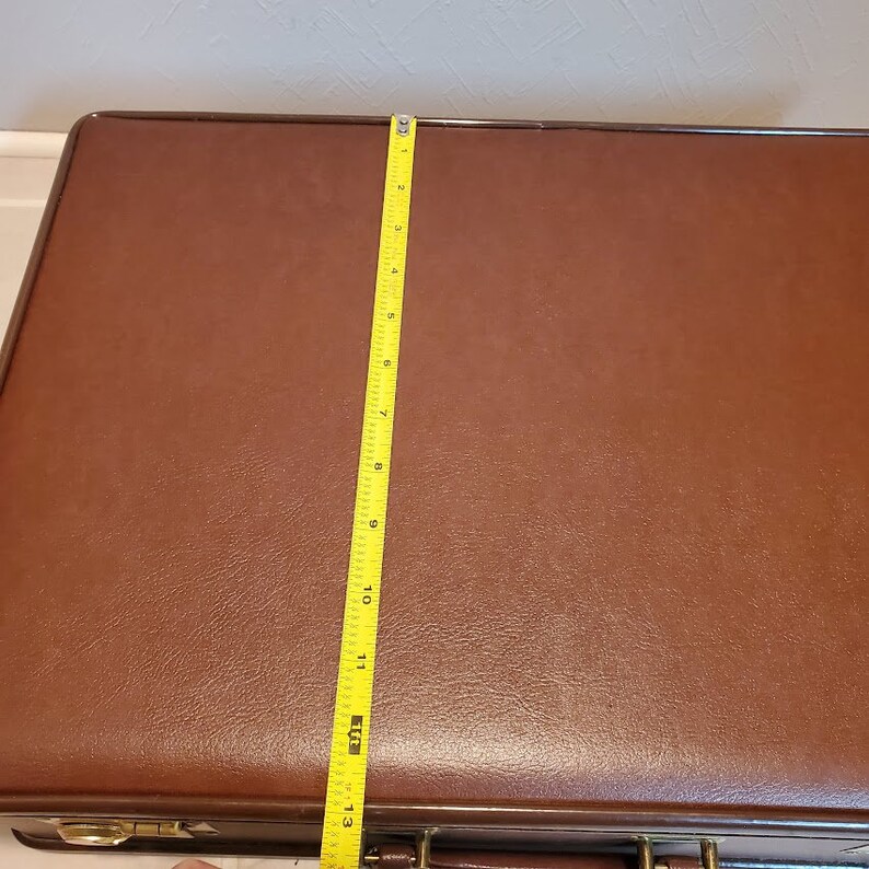 Vintage Stebco Brown Leather Briefcase With Lock and Key Etsy