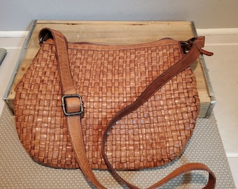 Vintage Vilenca Holland Woven Leather Purse