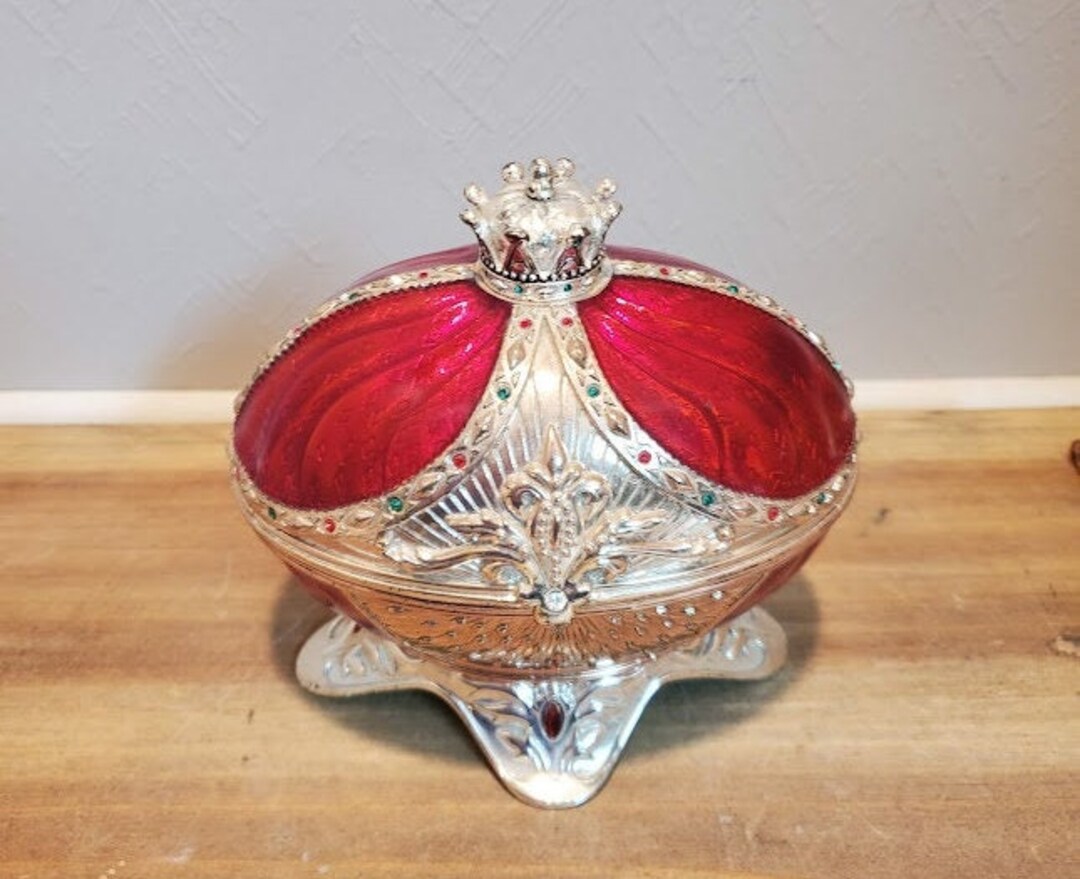 Vintage Wallace Nutcracker Scene Egg Shaped Music Box With Etsy