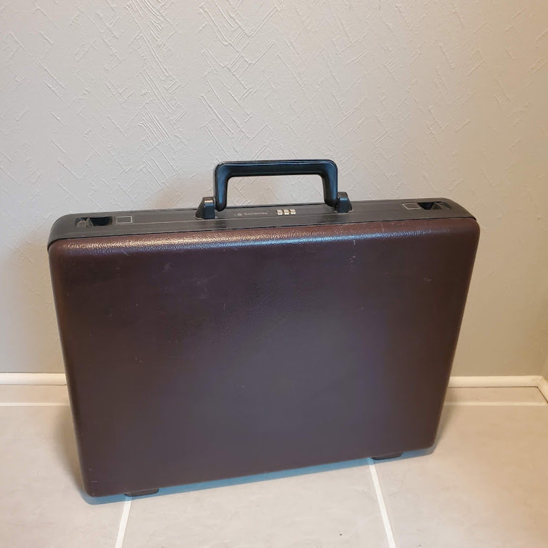 Vintage Samsonite Hard Plastic Briefcase With Combination Locks Etsy