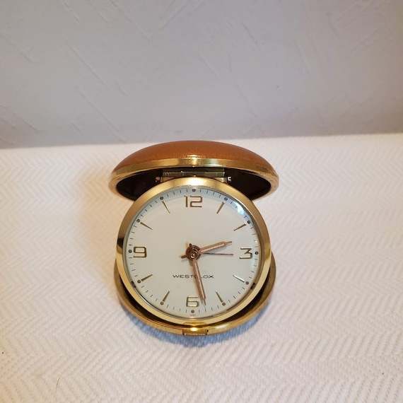 Vintage Westclox Travel Alarm Clock Etsy