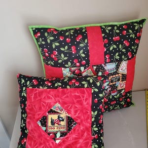 Mary Engelbreit Throw Cherry Pillows - Two Available