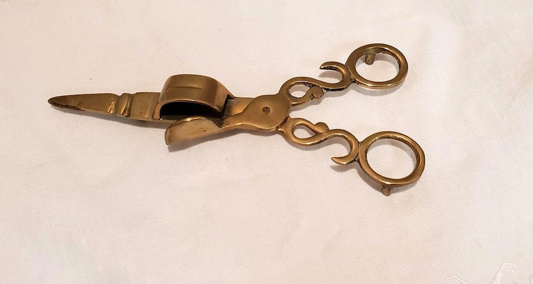 Vintage Brass Scissor Candle Snuffer Etsy