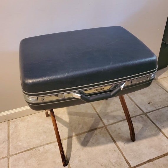 Vintage Blue Samsonite Luggage Samsonite Suitcase