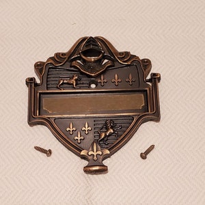 Vintage Metal Squire Door Knocker Door Shield