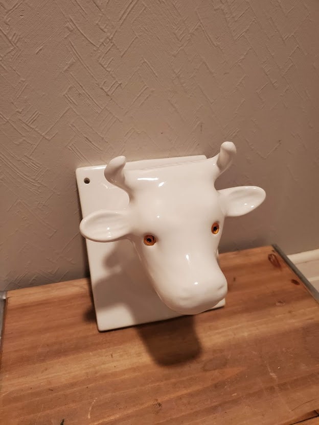 Ceramic cow head towel holder new arrivals