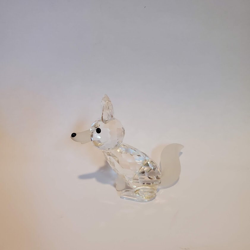 Swarovski Silver Crystal Large Fox #7629 W/ Box - Etsy New Zealand