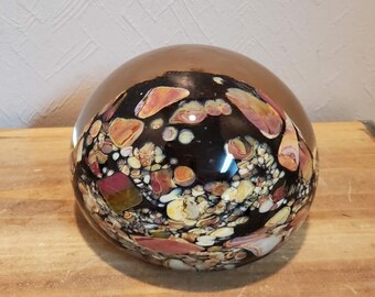 Vintage 70's Jim Davis - The Magic of Glass Magnum Paperweight