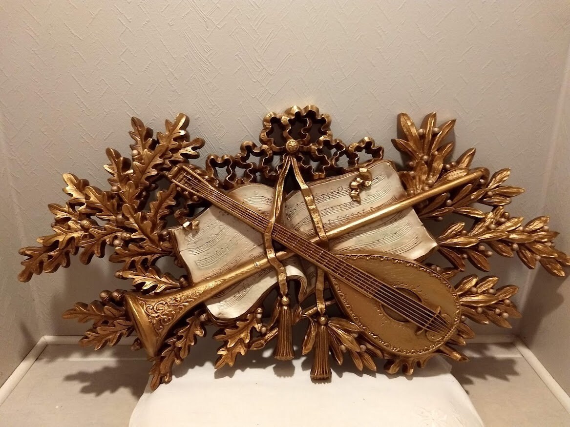 Burwood Musical Instruments Wall Decor 1970 USA Etsy