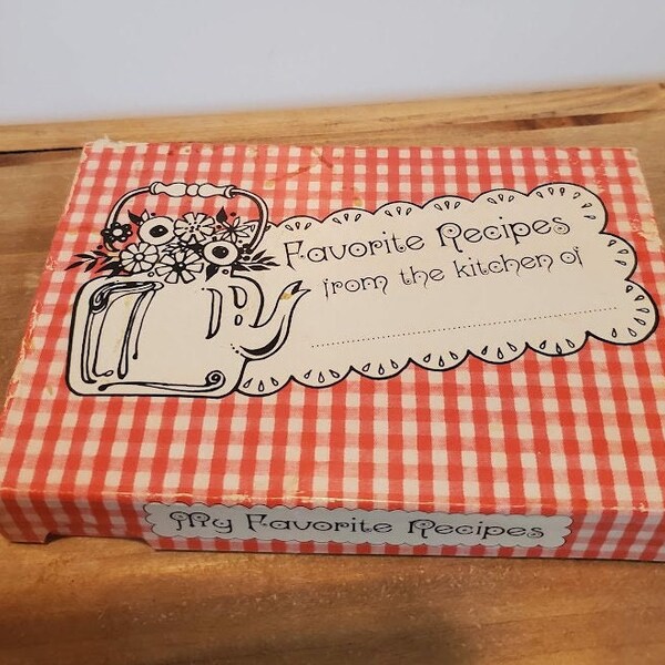 Vintage Recipe Card Etsy