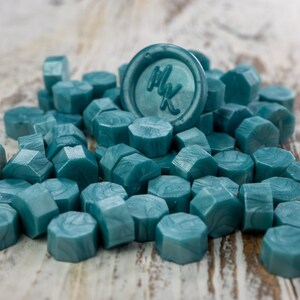 Ice Ice Baby Blue Wax sealing beads for christmas, mail, and gifts for all, 1oz shimmery baby blue sealing wax beads, Original Vintage beads