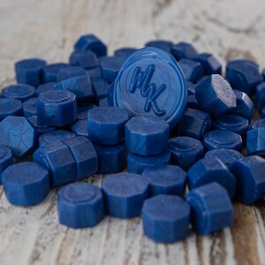 Midnight Shimmer blue shimmery wax sealing beads, 1oz bag of original vintage wax sealer beads for envelopes, wedding, christmas, holidays