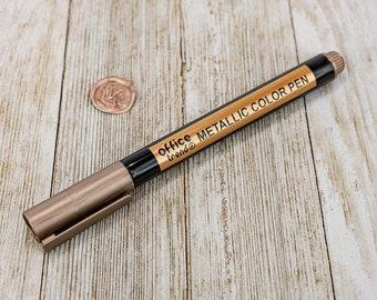 Champagne sealing wax metallic water based permeant markers! Water based permanent marker for wax, DIY date night, and Wedding invitation