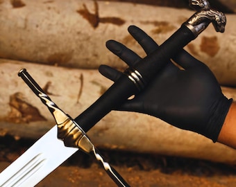 Handmade WITCHER Sword | Master Sword | Sword of GERALT of Rivia Witcher Sword | Griffin Silver Sword | Feline Ciri's Sword | Christmas Gift