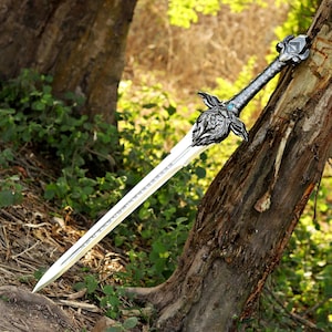 Royal Guard Sword World of Warcraft Replica Sword Medieval Fantasy Sword Handmade Display Sword Gift for Gamers Gift For Boyfriend, Gift USA image 16