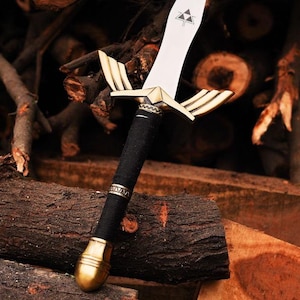 Hand-Forged Legend of ZELDA Master Sword, Full Tang Links Skyward Sword Replica Perfect Cosplay Sword, Ideal for Medieval Gift For Boyfriend