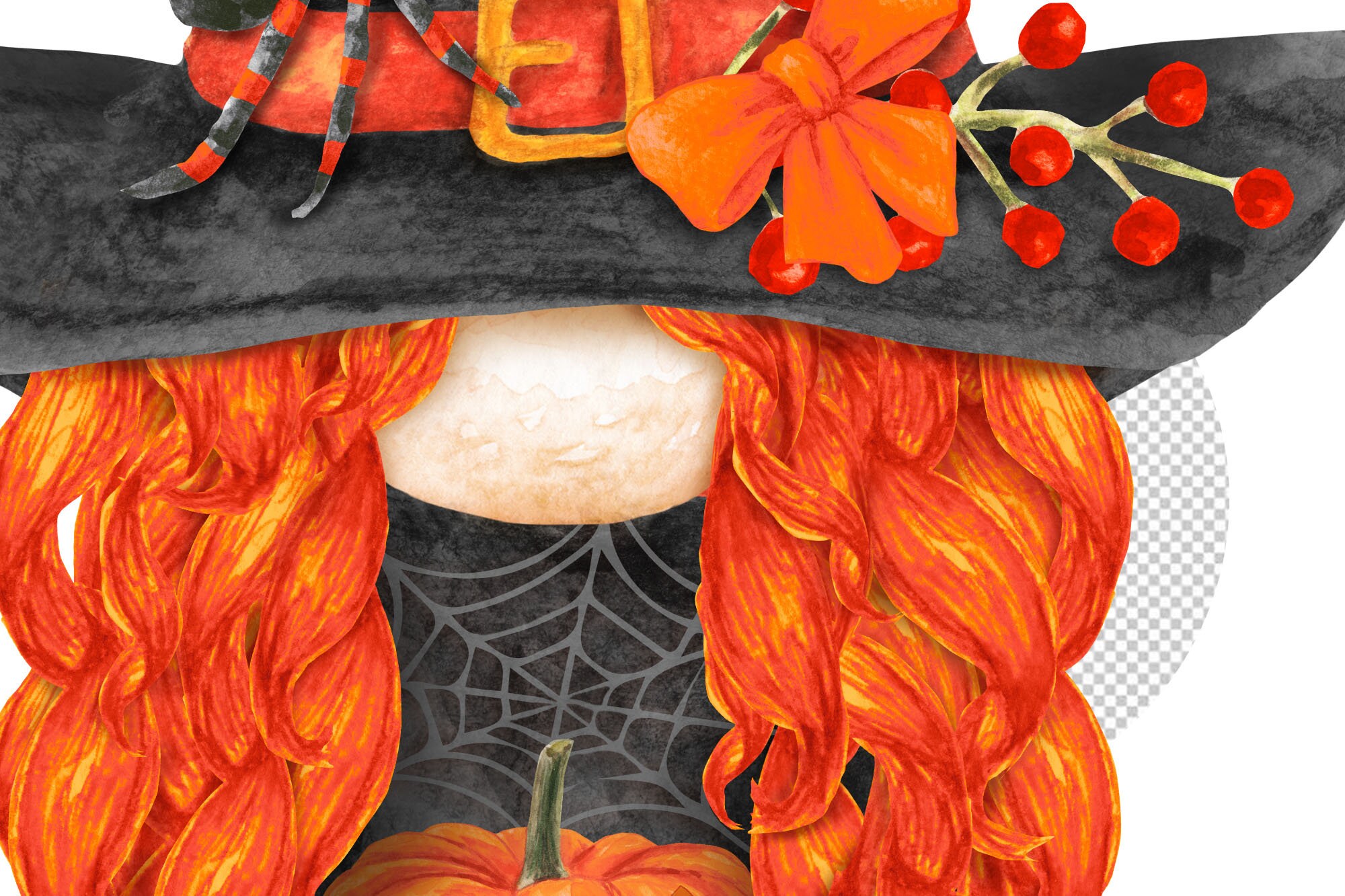 Halloween Gnome PNG clipart. Hand drawn gnomes. Autumn gnome | Etsy