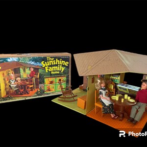 Mattel Sunshine Family Doll House Dolls Furniture Original Box Not Complete 1973 Etsy