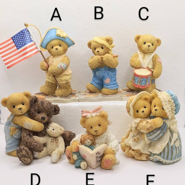CHERISHED TEDDIES by ENESCO, Hand Painted Stone Resin Teddy Bear Figurines (27)