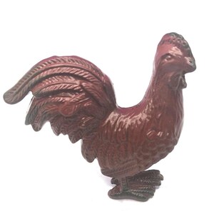RED ROOSTER METAL draw handle, draw pull,  knob, apron hook, handle, rooster – Free Shipping