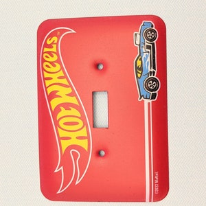 Red HOT WHEELS Light Switch Plate Cover