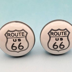 RT 66 DRAWER PORCELAIN  Pull/Knob, Coat Hook, Hat Hook, Tool Hook &quot;Free Shipping&quot;