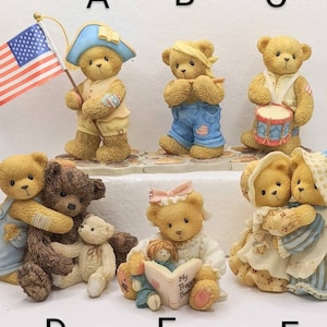 CHERISHED TEDDIES by ENESCO, Hand Painted Stone Resin Teddy Bear Figurines (27)