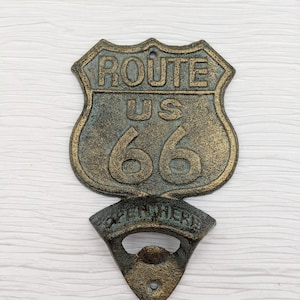 Unique ROUTE 66 BOTTLE OPENER Free Shipping