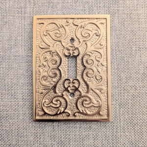 SHABBY CHIC Gold Ornate, Electric Switch Plate Cover