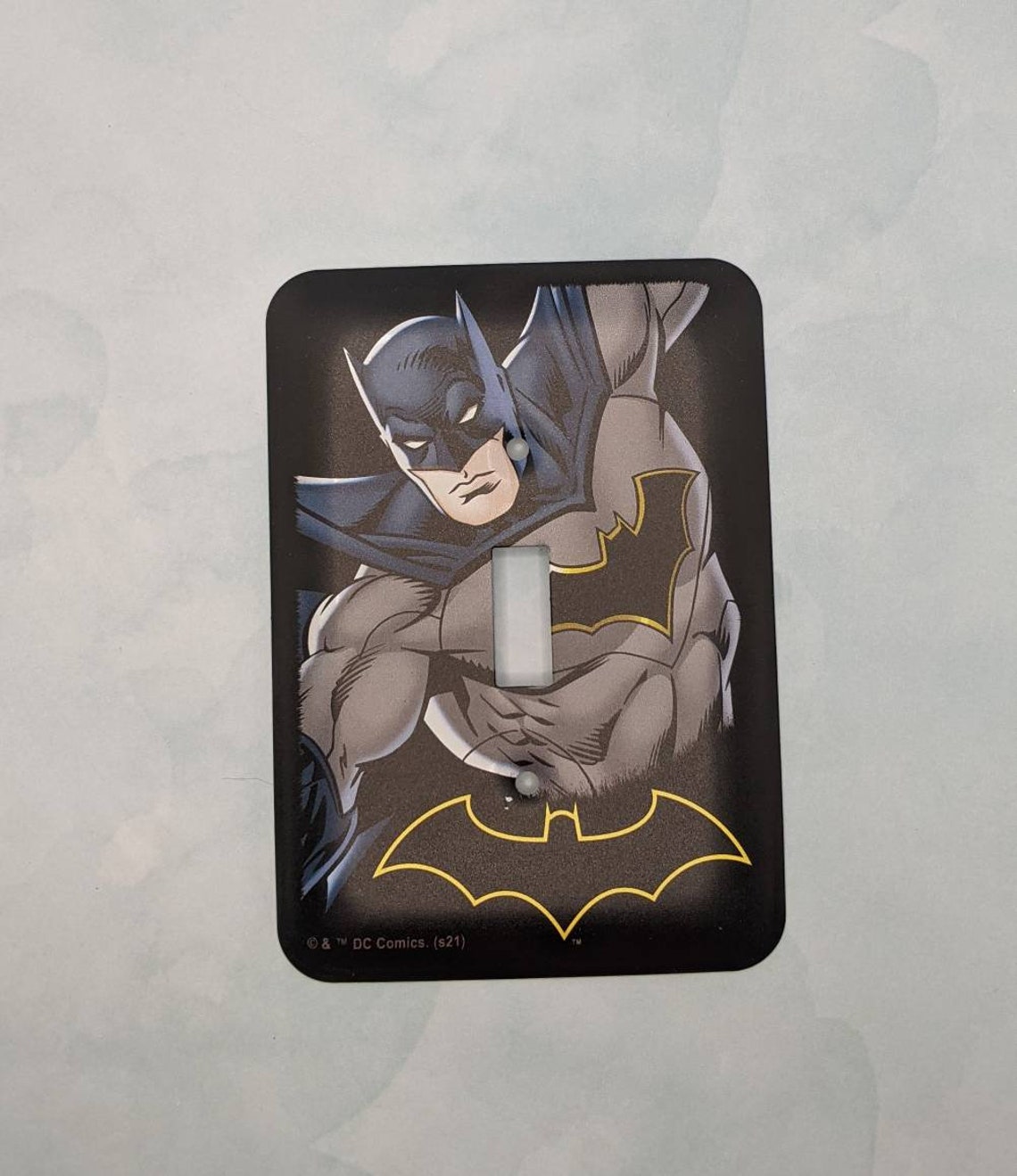 JUSTICE LEAGUE BATMAN Electric Switch Plate Cover New - Etsy