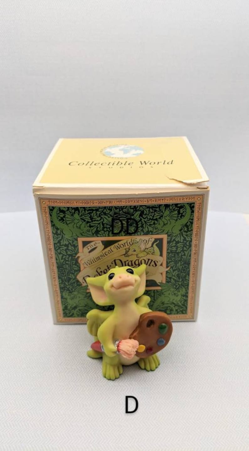 1 Individual Pocket Dragon Hopalong Gargoyle All New In the Box SIGNED Whimsical World D-THE ARTIST