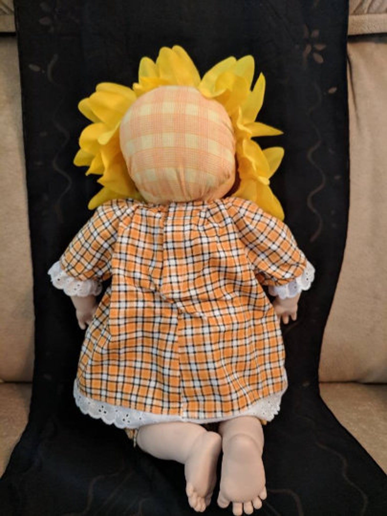 VINTAGE SUNFLOWER Doll Baby Toy, - Etsy