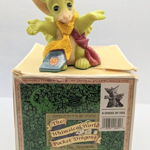 1 Individual Pocket Dragon Hopalong Gargoyle All New In the Box SIGNED Whimsical World G-CHOICE OF TIES