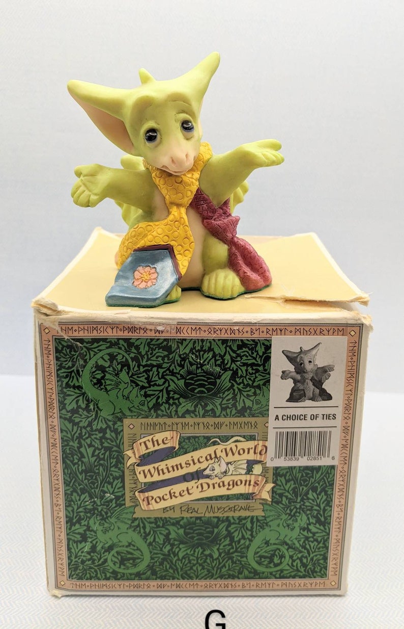 1 Individual Pocket Dragon Hopalong Gargoyle All New In the Box SIGNED Whimsical World G-CHOICE OF TIES