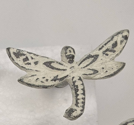 DRAGONFLY DRAWER pulls coat hook fairy garden hat hook Etsy