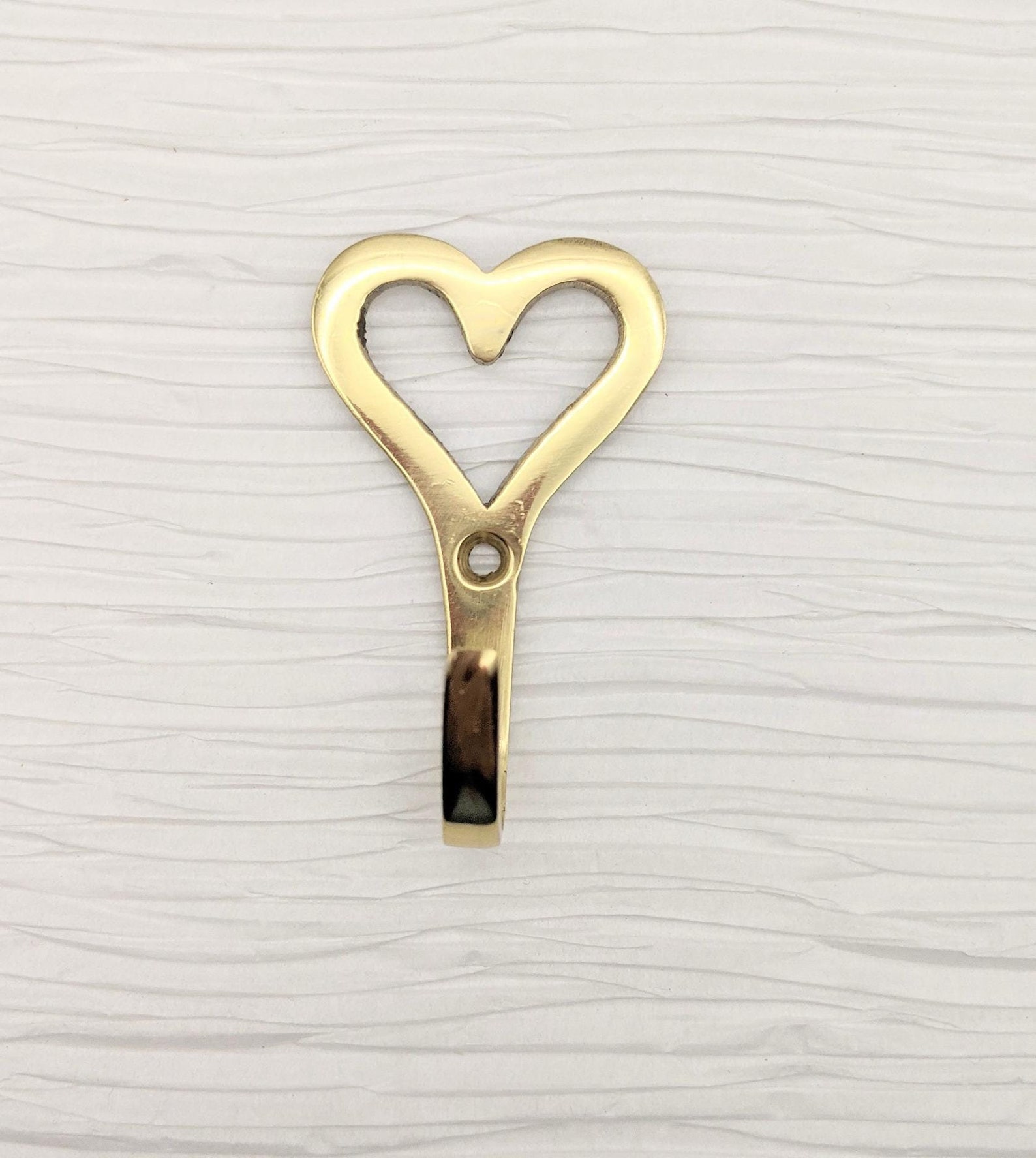 Brass Heart Hook