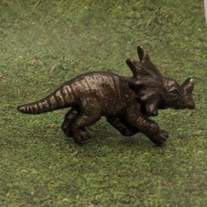 Triceratops Metal Drawer Pull: Dinosaur Knob, Coat Hook
