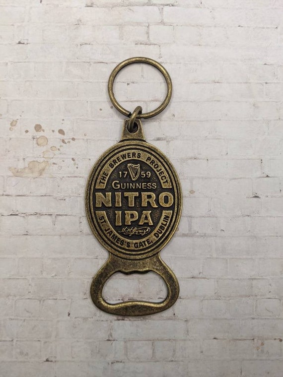 GUINNESS NITRO IPA Bottle Opener, Metal, Keyring, Beer Free