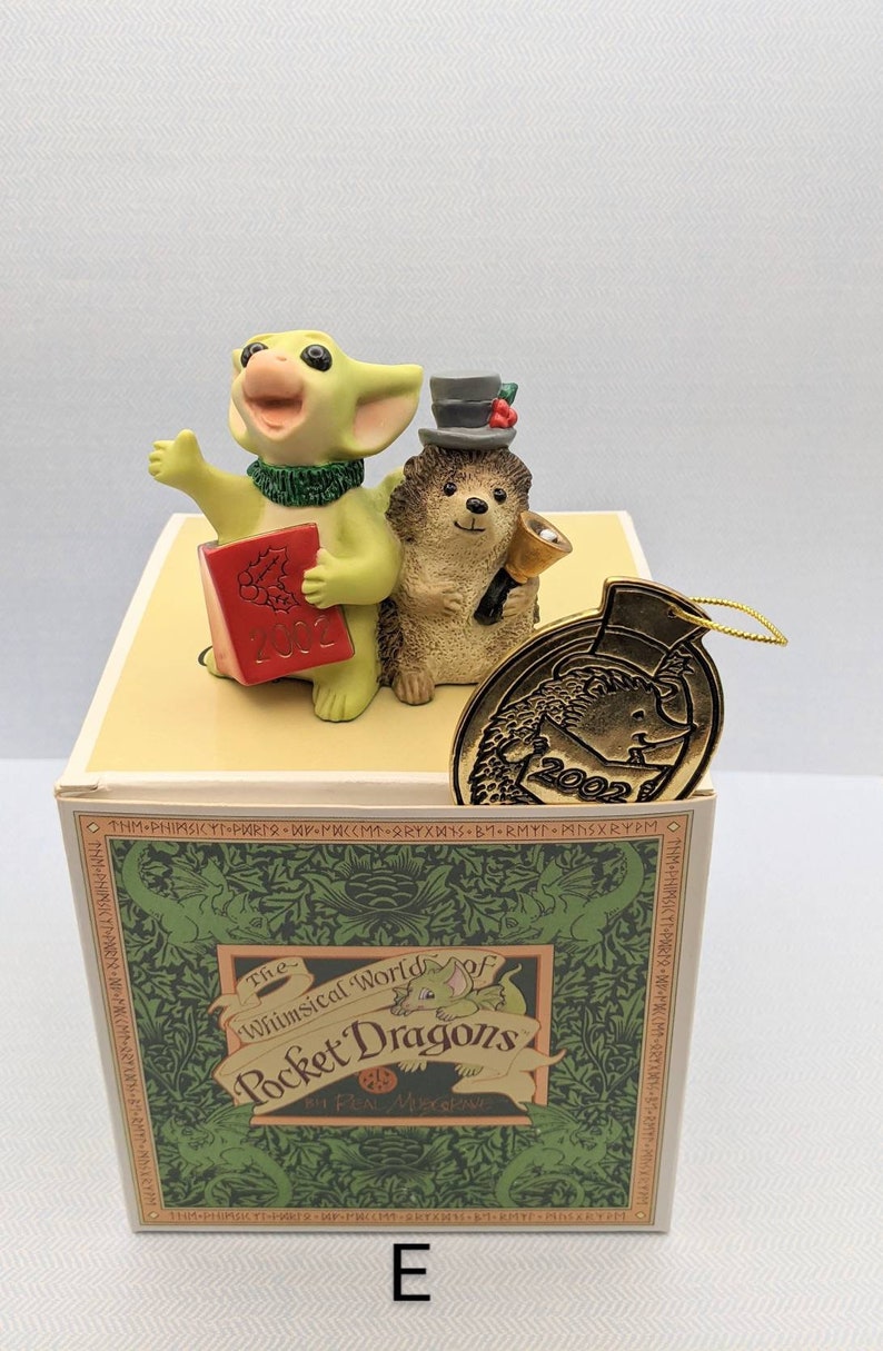 1 Individual Pocket Dragon Hopalong Gargoyle All New In the Box SIGNED Whimsical World E-FA-LA-LA-LA-LAH