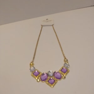 Large Bling Out  Necklace   with Rhinestones