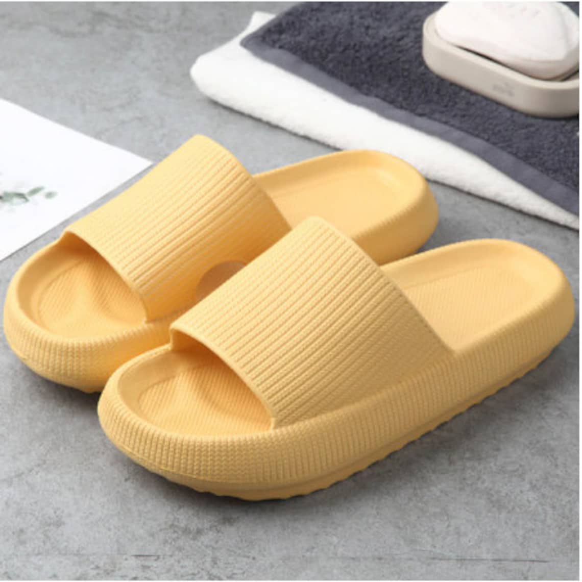 yellow platform slides