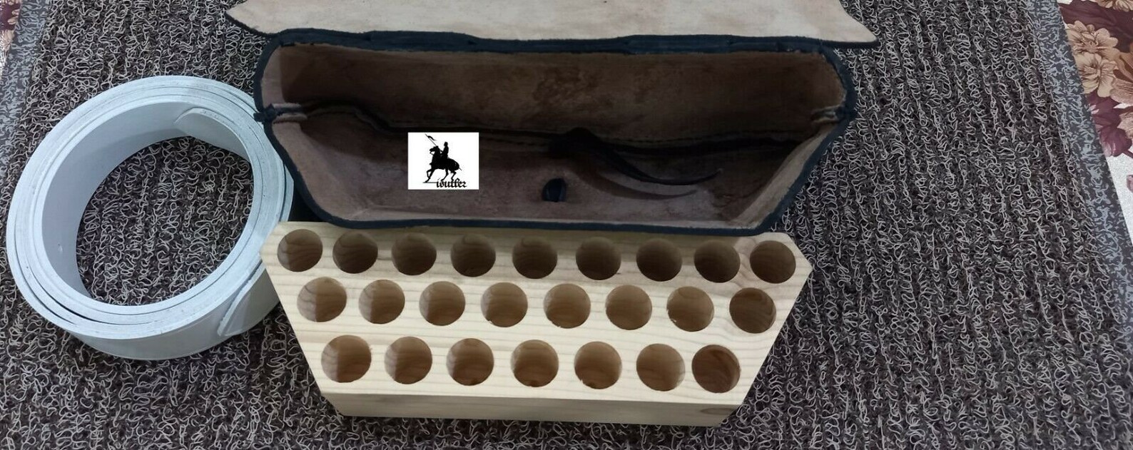 Revolutionary War Cartridge Box With White Leather Belt Etsy